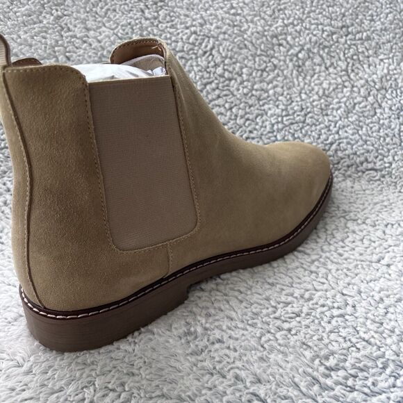 Steve Madden Men Highline Chelsea Boot Size 13 Sand Suede 100% Leather Shoes NEW - Picture 12 of 15